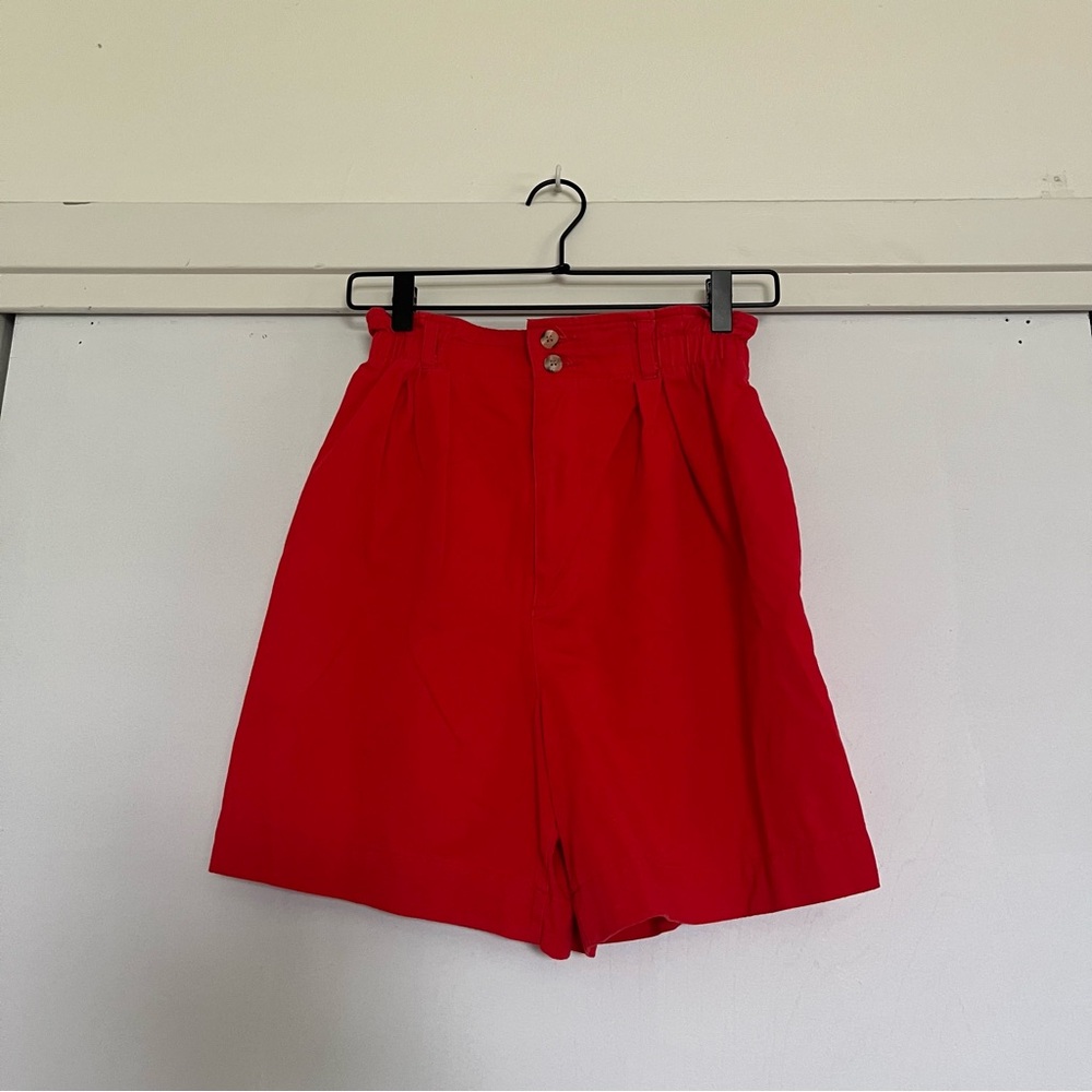Vintage Mervyns Red High-Waisted Shorts